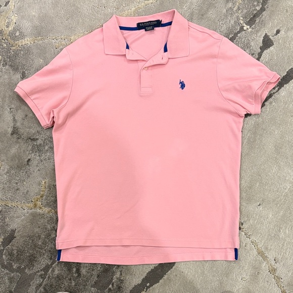 U.S. Polo Assn. Pink Polo Shirt - Picture 1 of 7